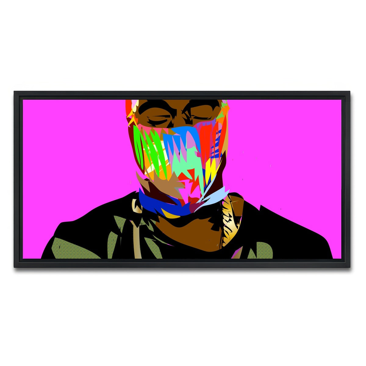AUTO-MOCKUP WHITE | YAY MASK | 1 Piece | Black Framed Canvas | group=2x1