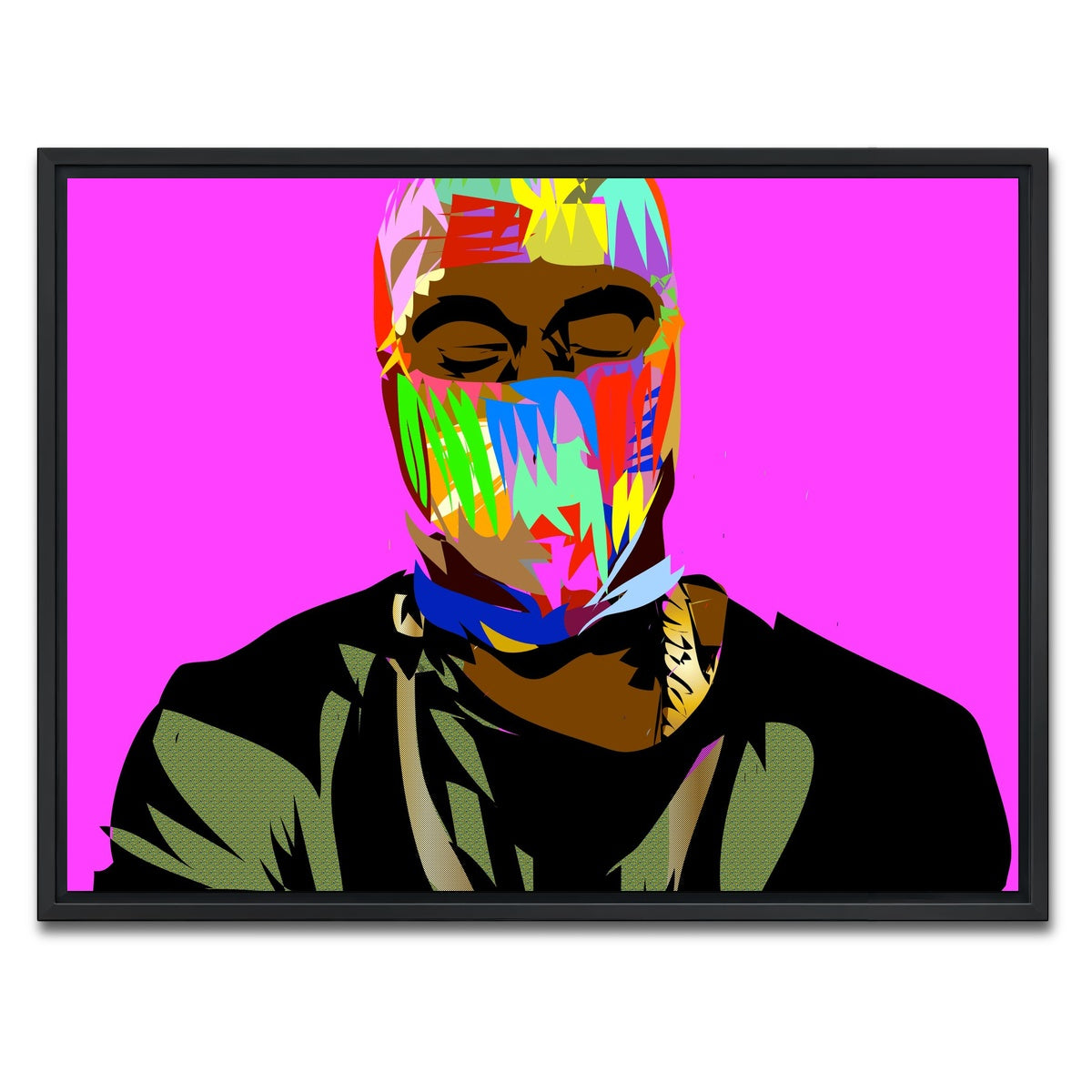 AUTO-MOCKUP WHITE | YAY MASK | 1 Piece | Black Framed Canvas | group=4x3