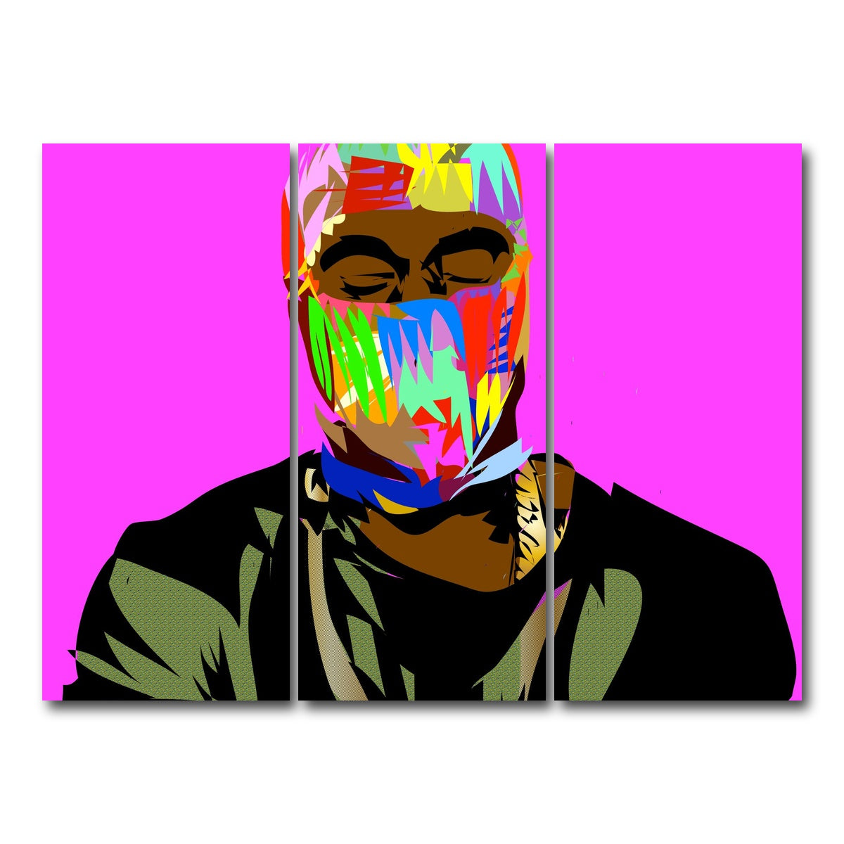 AUTO-MOCKUP WHITE | YAY MASK | 3 Piece | Gallery Wrap Canvas | group=8x18