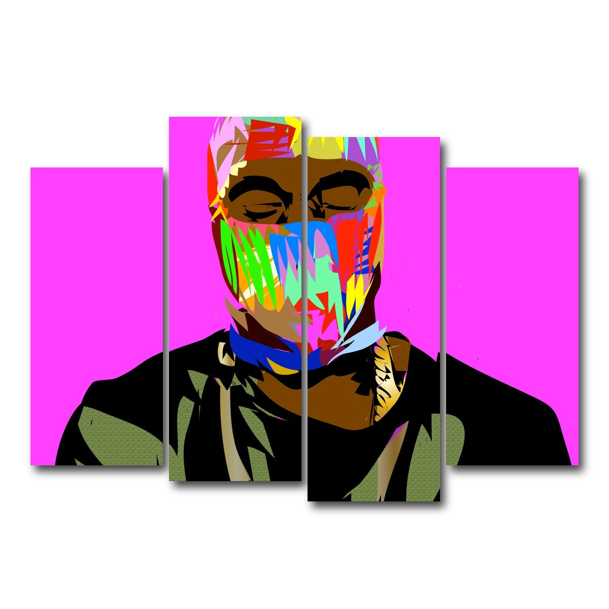 AUTO-MOCKUP WHITE | YAY MASK | 4 Piece | Gallery Wrap Canvas | group=4_normal