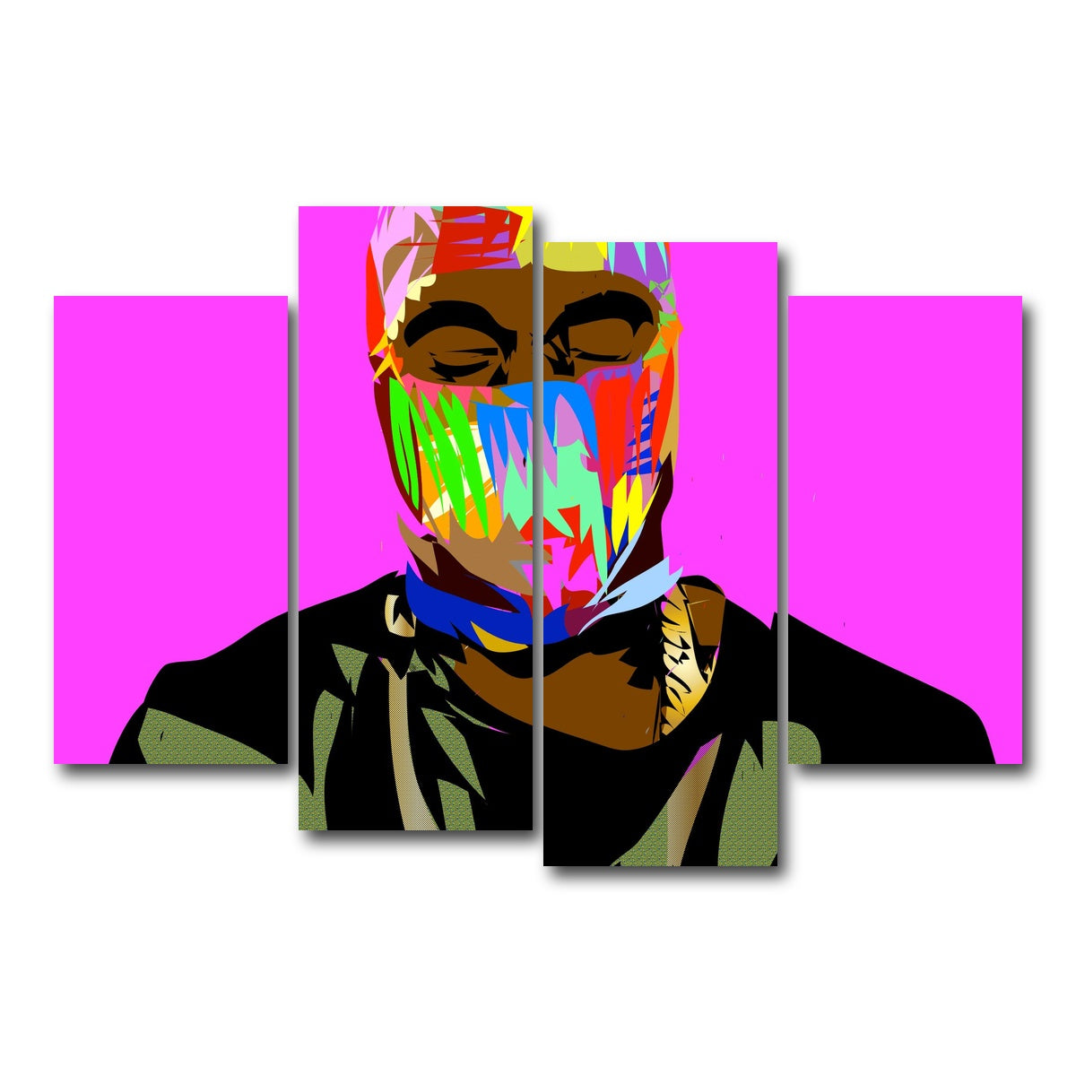 AUTO-MOCKUP WHITE | YAY MASK | 4 Piece | Gallery Wrap Canvas | group=4_short