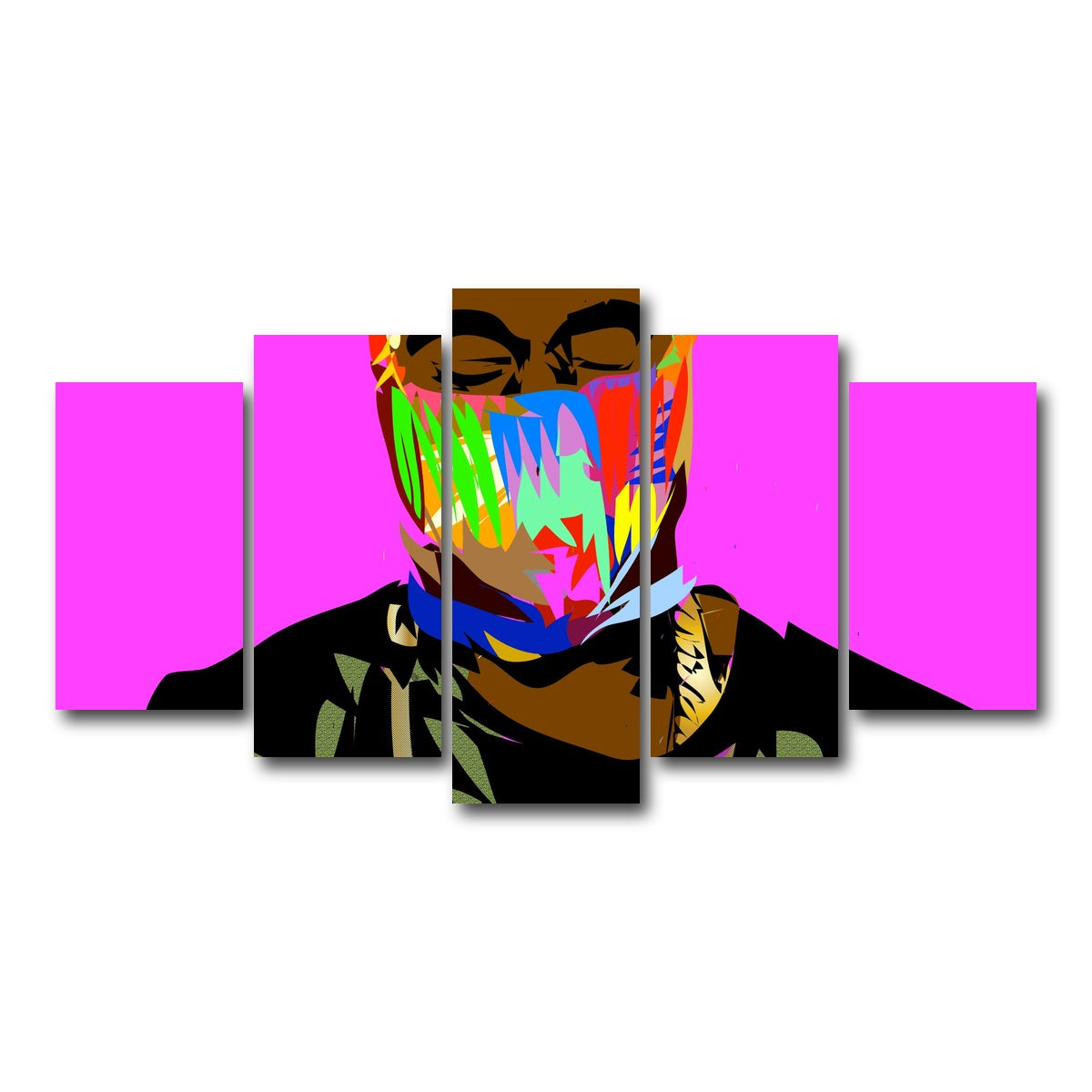 AUTO-MOCKUP WHITE | YAY MASK | 5 Piece | Gallery Wrap Canvas | group=5_normal