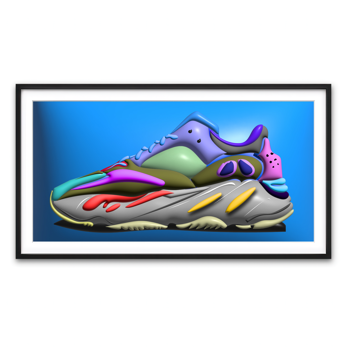 Framed Print 2x1 Black