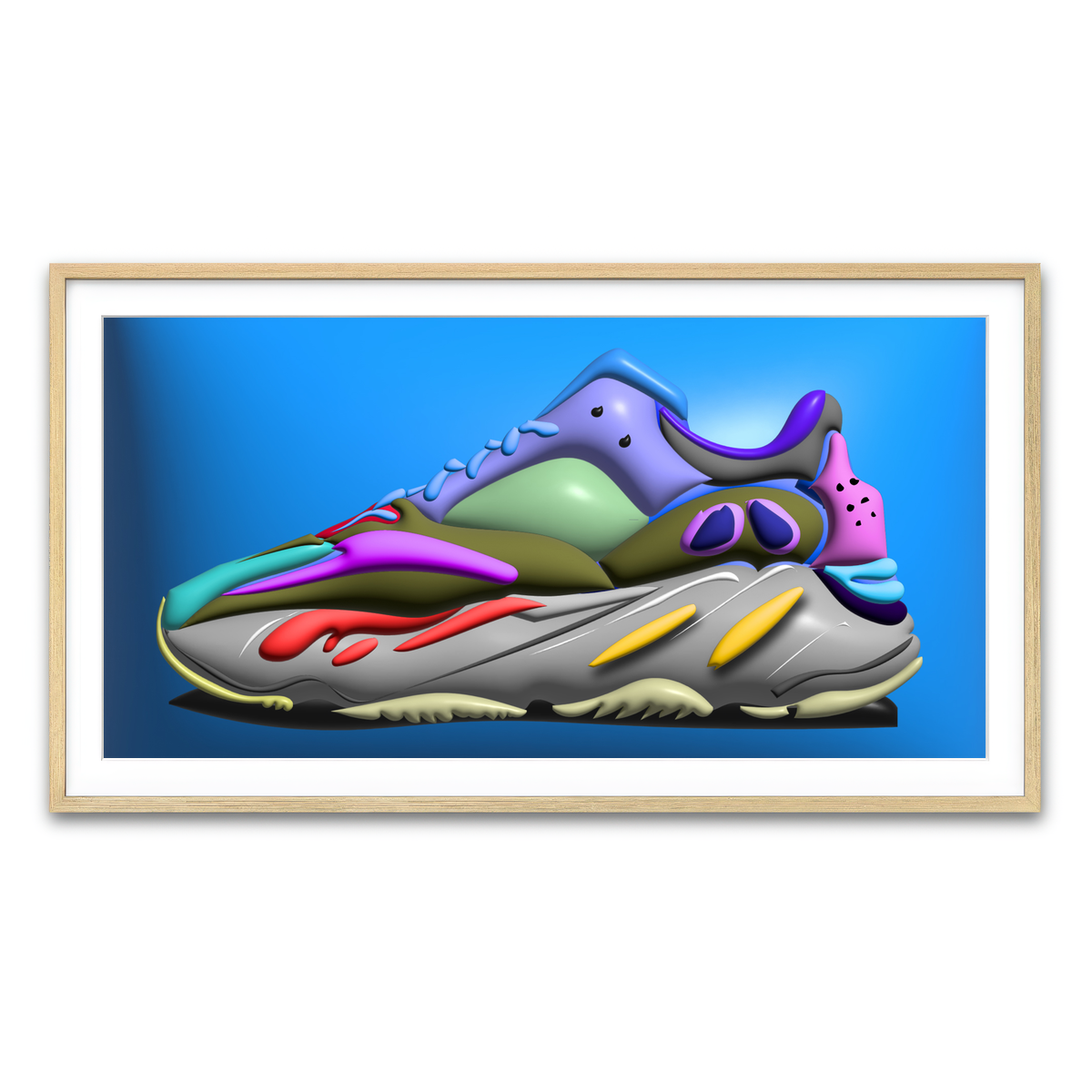 Framed Print 2x1 Natural