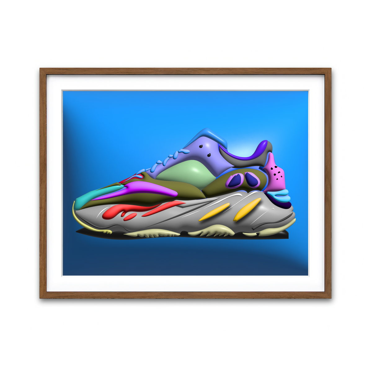 Framed Print 4x3 Walnut