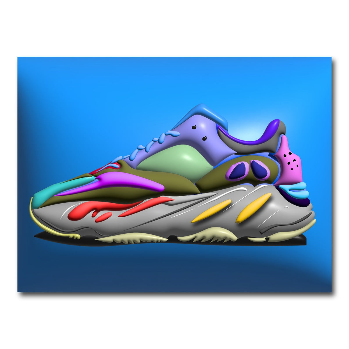 AUTO-MOCKUP WHITE | YEEZYBOOST | 1 Piece | Gallery Wrap Canvas | group=4x3