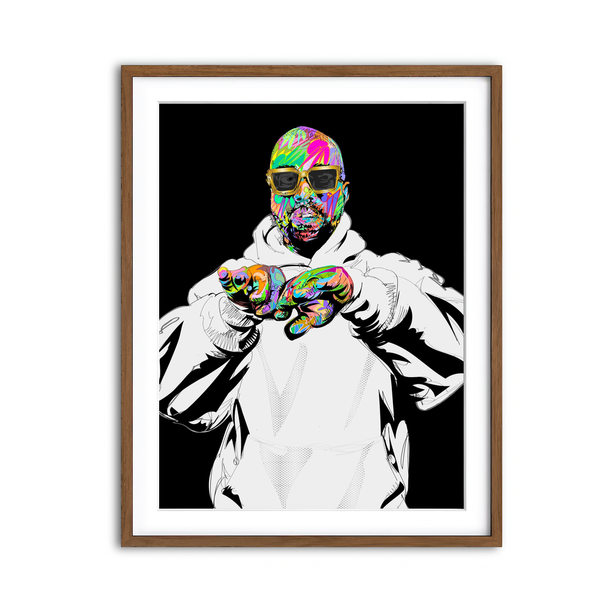 Framed Print 3x4 Walnut