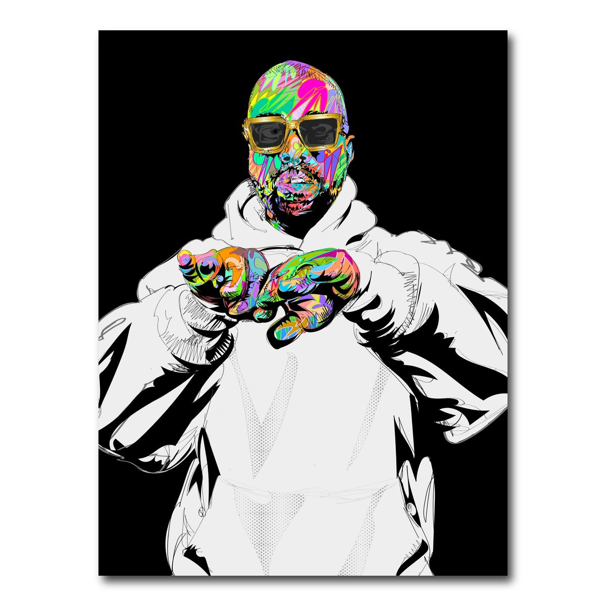 AUTO-MOCKUP WHITE | YEEZY SUNDAY | 1 Piece | Gallery Wrap Canvas | group=3x4