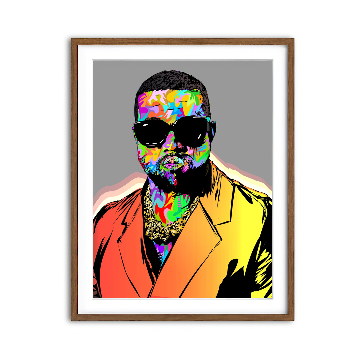 Framed Print 3x4 Walnut