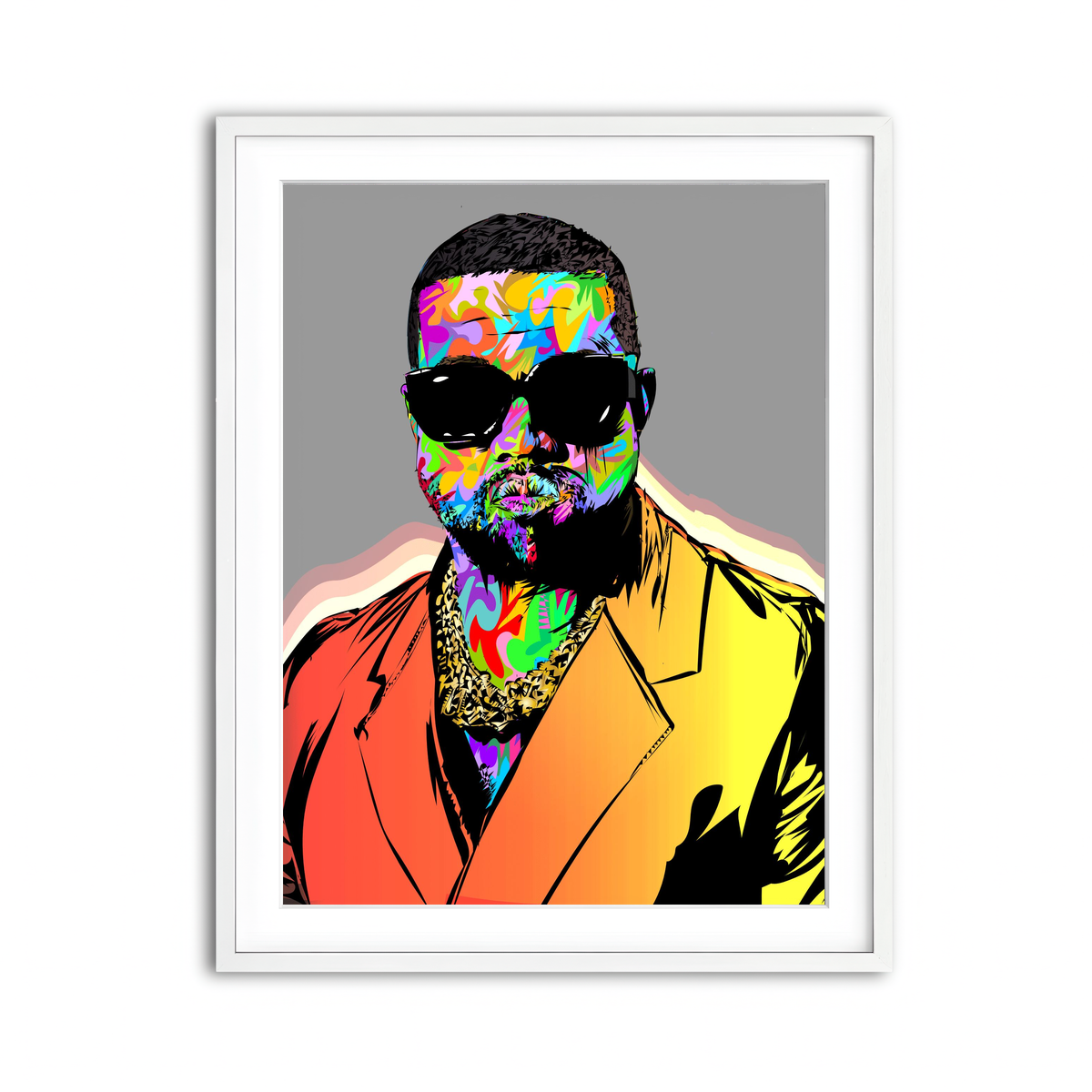 Framed Print 3x4 White