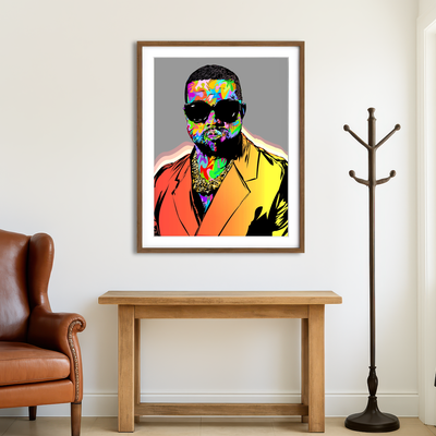 AUTO-MOCKUP ROOM | Ye Portrait Wall Art