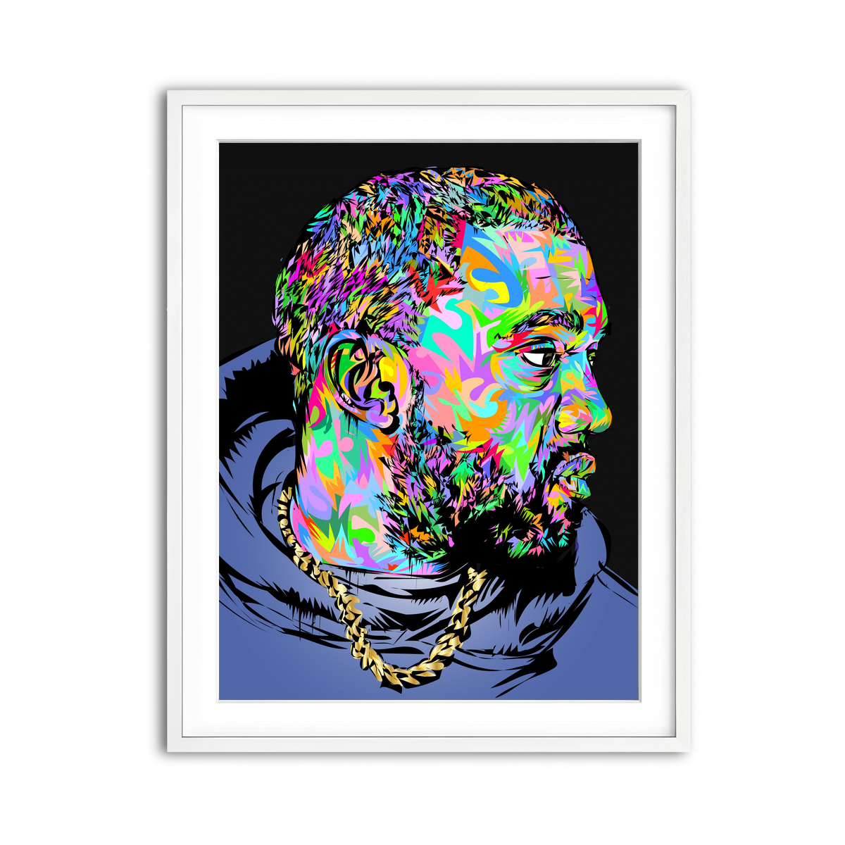 Framed Print 3x4 White