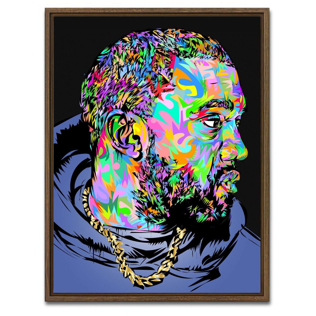 AUTO-MOCKUP WHITE | YE | 1 Piece | Walnut Framed Canvas | group=3x4