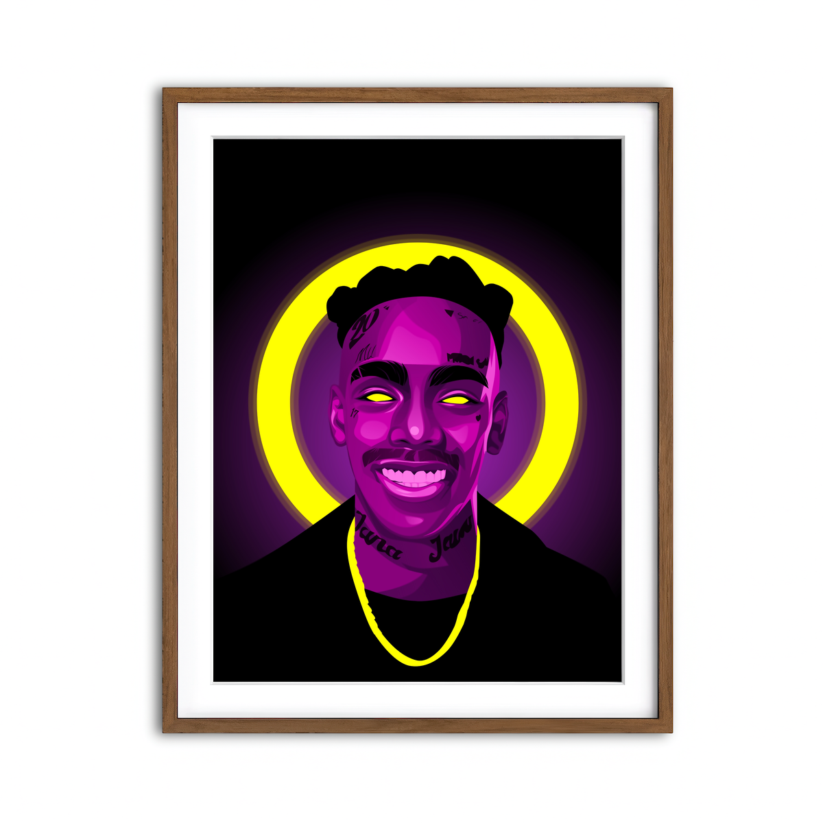 Framed Print 3x4 Walnut