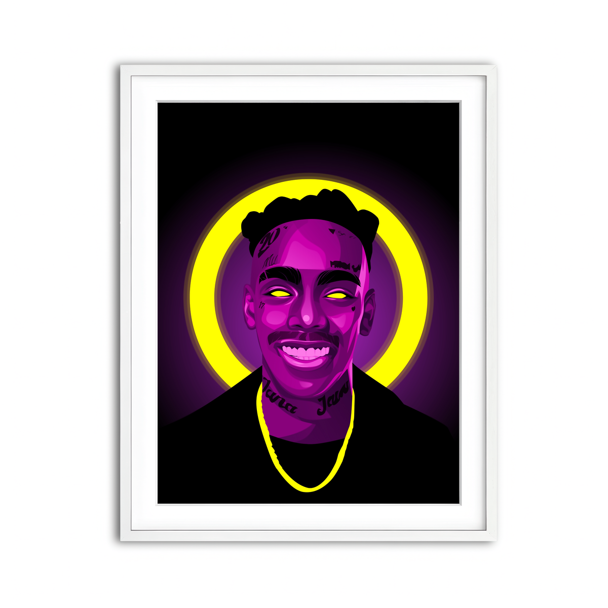 Framed Print 3x4 White