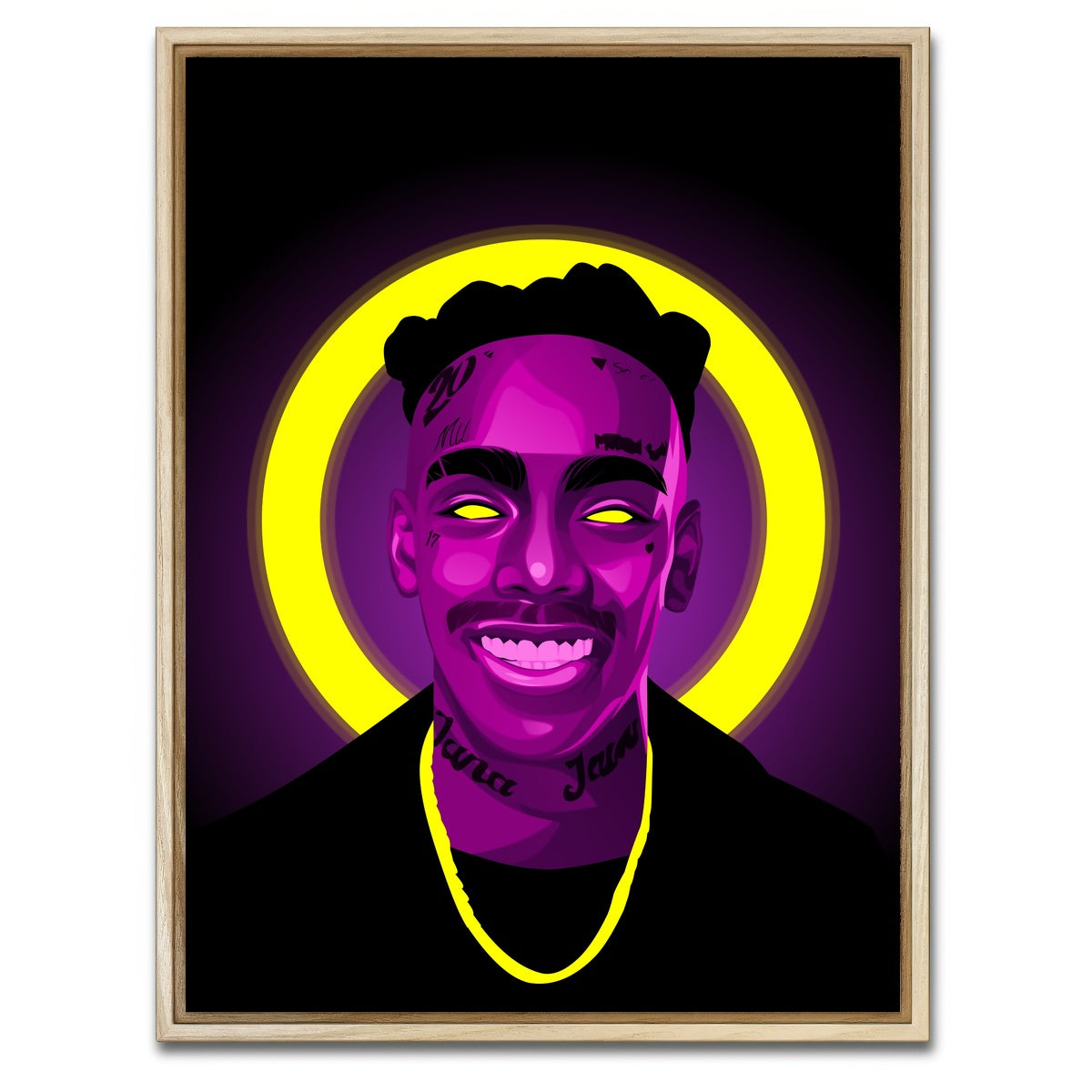 AUTO-MOCKUP WHITE | YNW Melly | 1 Piece | Natural Framed Canvas | group=3x4