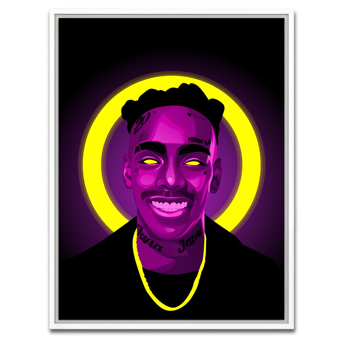 AUTO-MOCKUP WHITE | YNW Melly | 1 Piece | White Framed Canvas | group=3x4