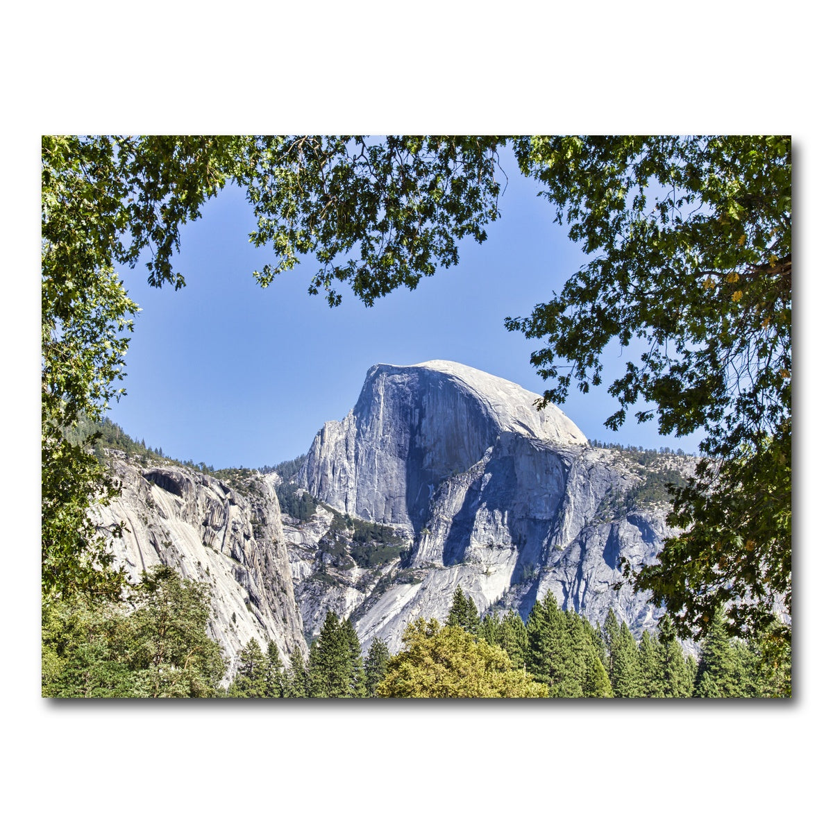 AUTO-MOCKUP WHITE | YOSEMITE VALLEY Half Dome | 1 Piece | Gallery Wrap Canvas | group=4x3