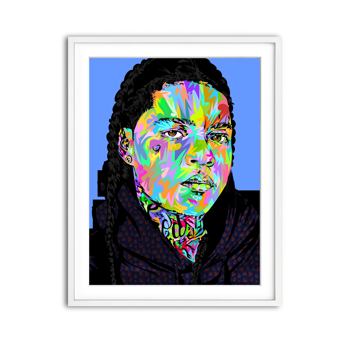 Framed Print 3x4 White