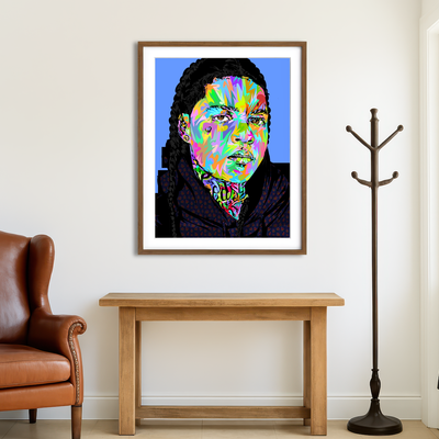 AUTO-MOCKUP ROOM | Young M.A Wall Art