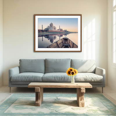 AUTO-MOCKUP ROOM | Yamuna River Wall Art