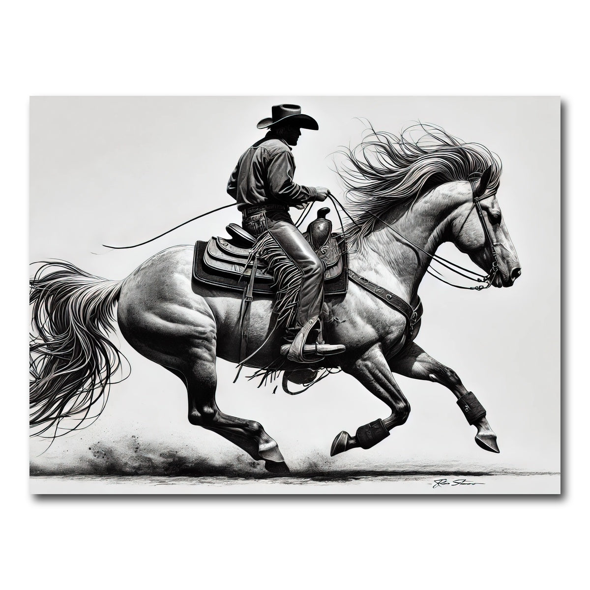 AUTO-MOCKUP WHITE | Yee Haw | 1 Piece | Gallery Wrap Canvas | group=4x3