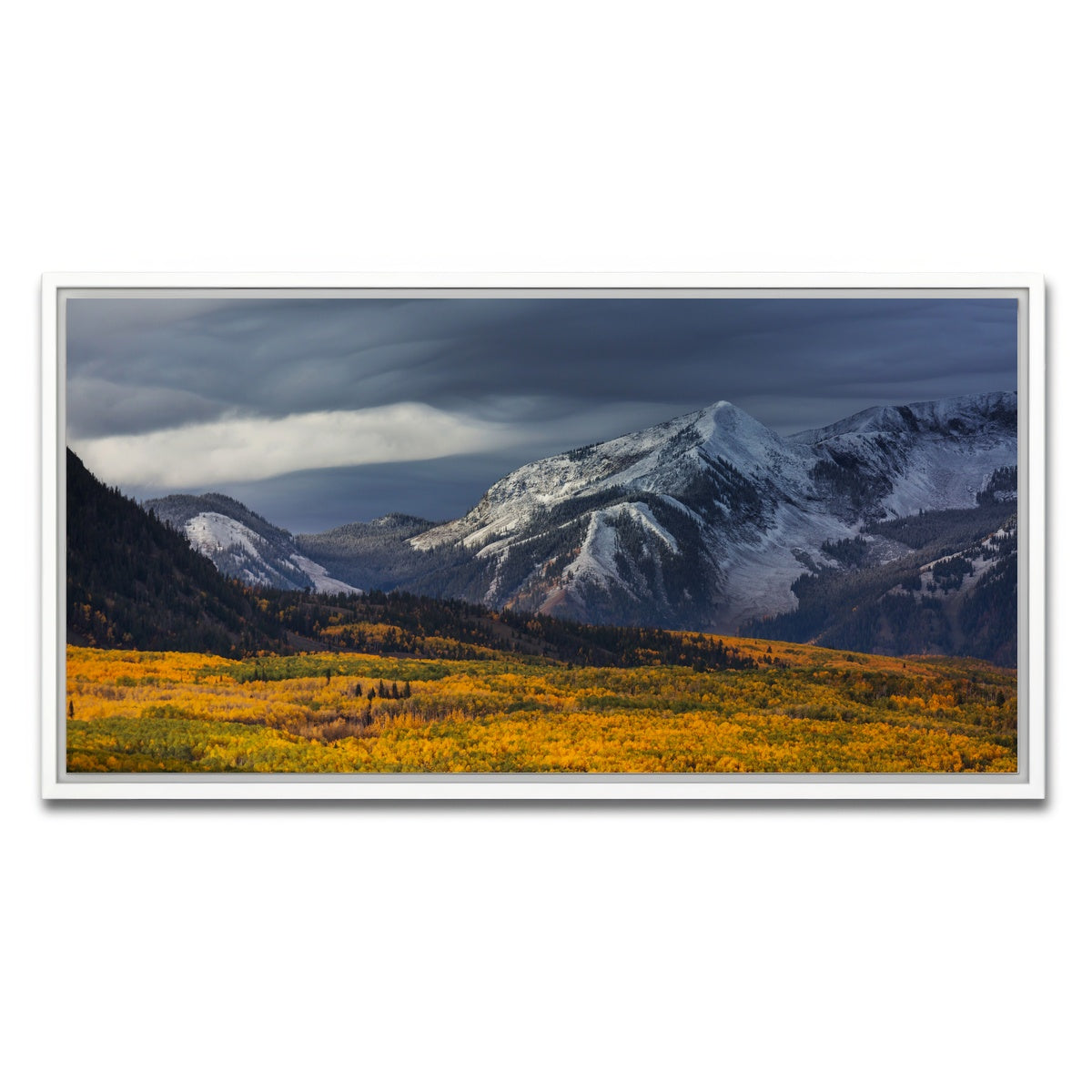 AUTO-MOCKUP WHITE | Yellow Autumn | 1 Piece | White Framed Canvas | group=2x1