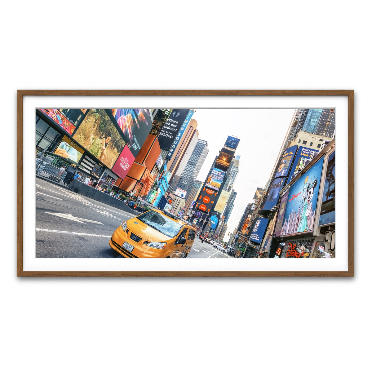 Framed Print 2x1 Walnut