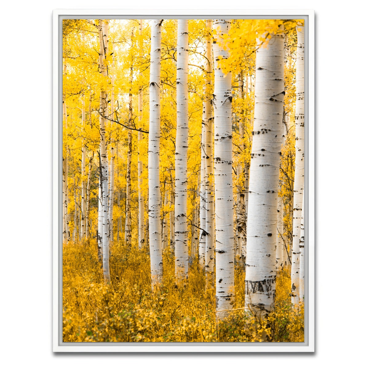 AUTO-MOCKUP WHITE | Yellow Forest | 1 Piece | White Framed Canvas | group=3x4