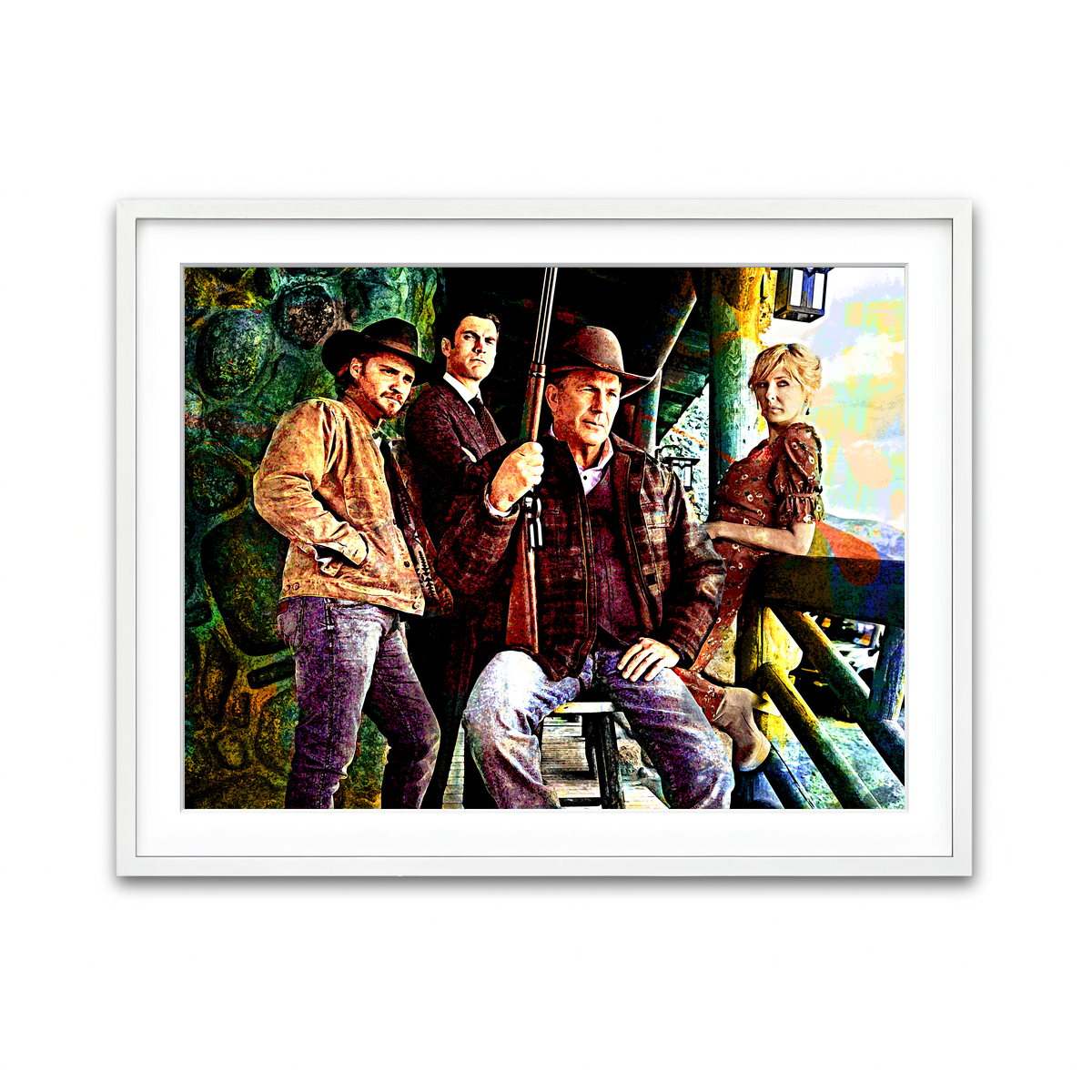 Framed Print 4x3 White