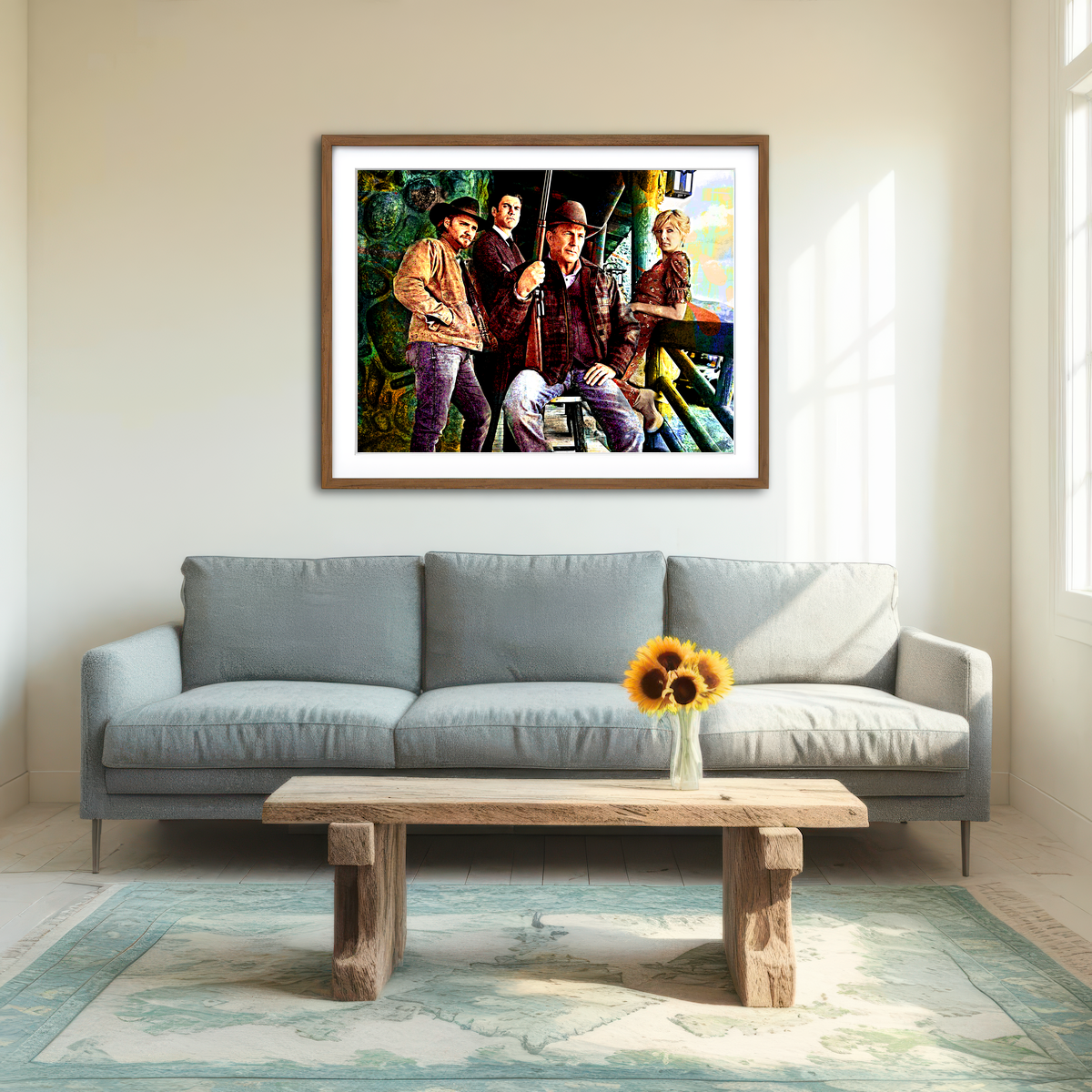 AUTO-MOCKUP ROOM | Yellowstone - Dutton Family Wall Art