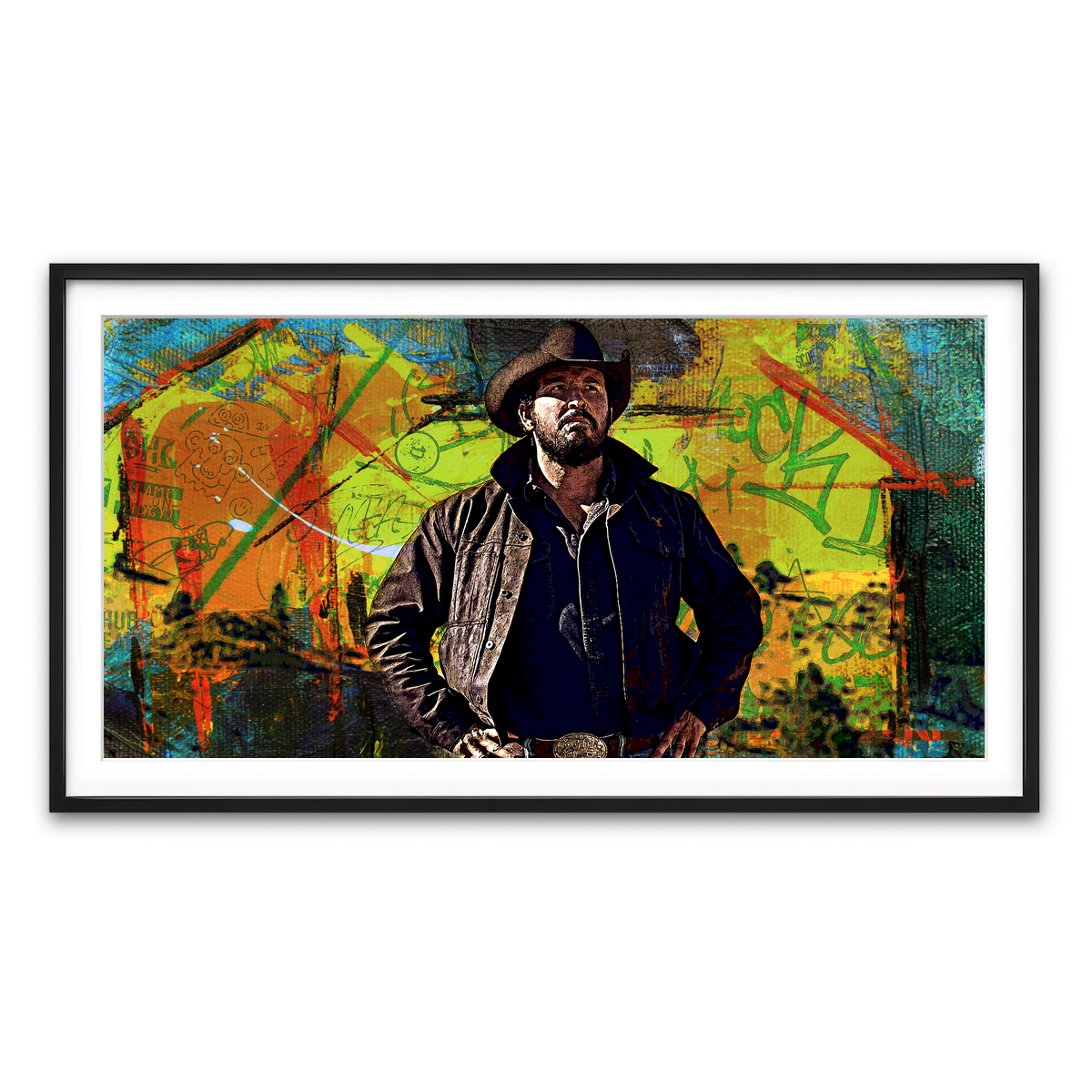 Framed Print 2x1 Black