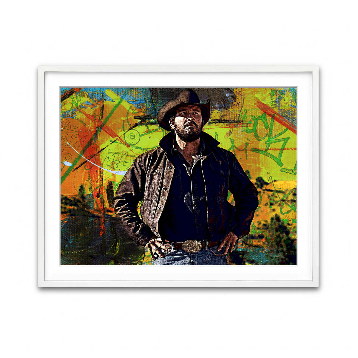 Framed Print 4x3 White