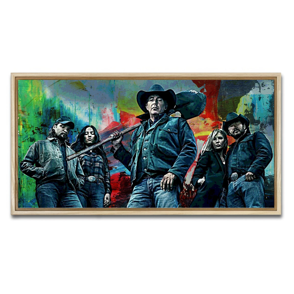 AUTO-MOCKUP WHITE | Yellowstone | 1 Piece | Natural Framed Canvas | group=2x1