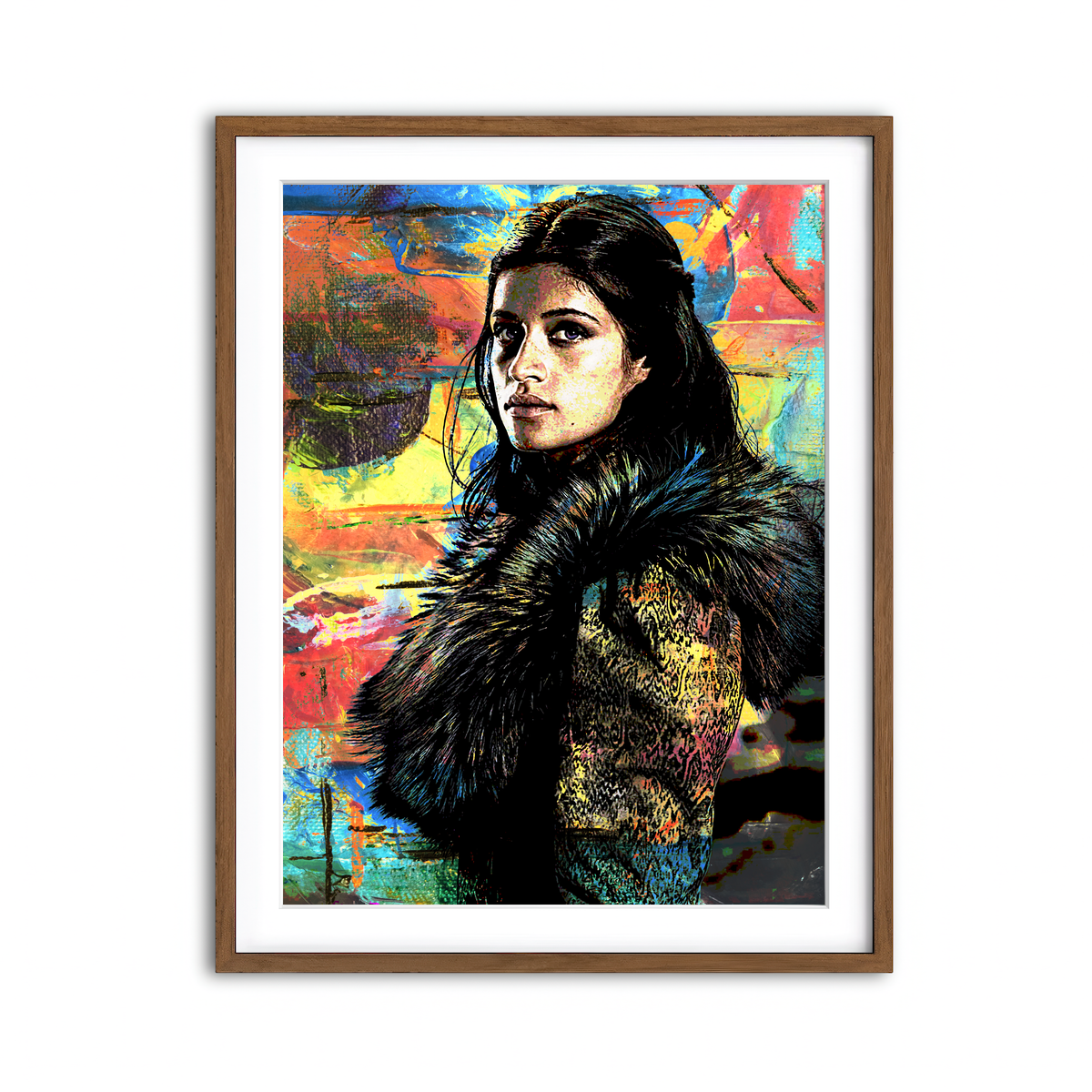 Framed Print 3x4 Walnut