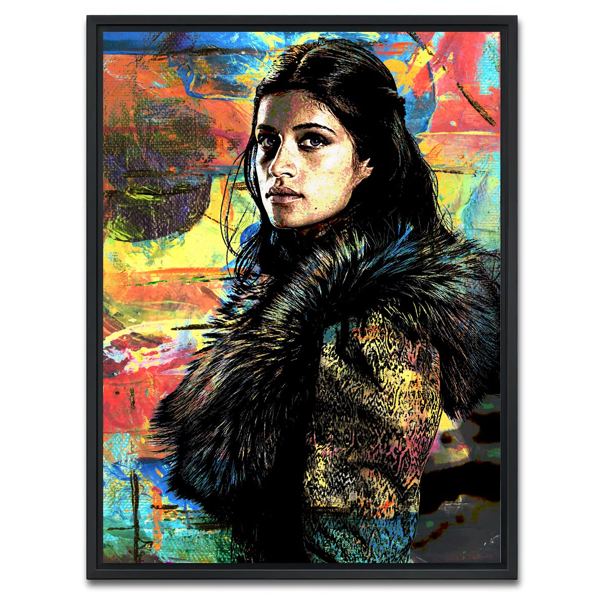 AUTO-MOCKUP WHITE | Yennefer | 1 Piece | Black Framed Canvas | group=3x4