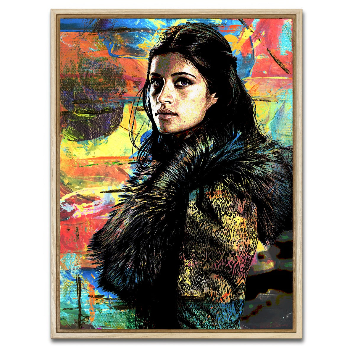 AUTO-MOCKUP WHITE | Yennefer | 1 Piece | Natural Framed Canvas | group=3x4