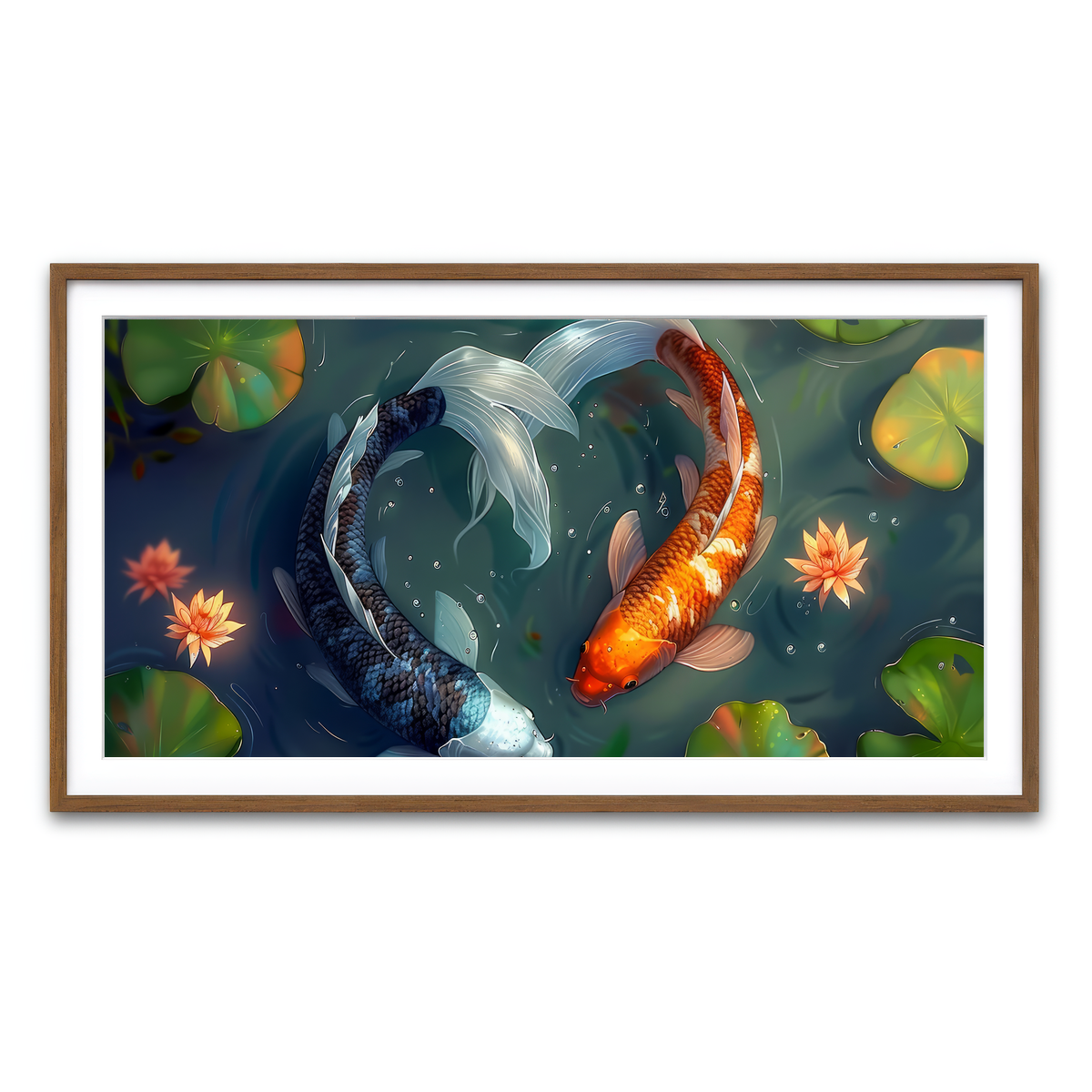 Framed Print 2x1 Walnut