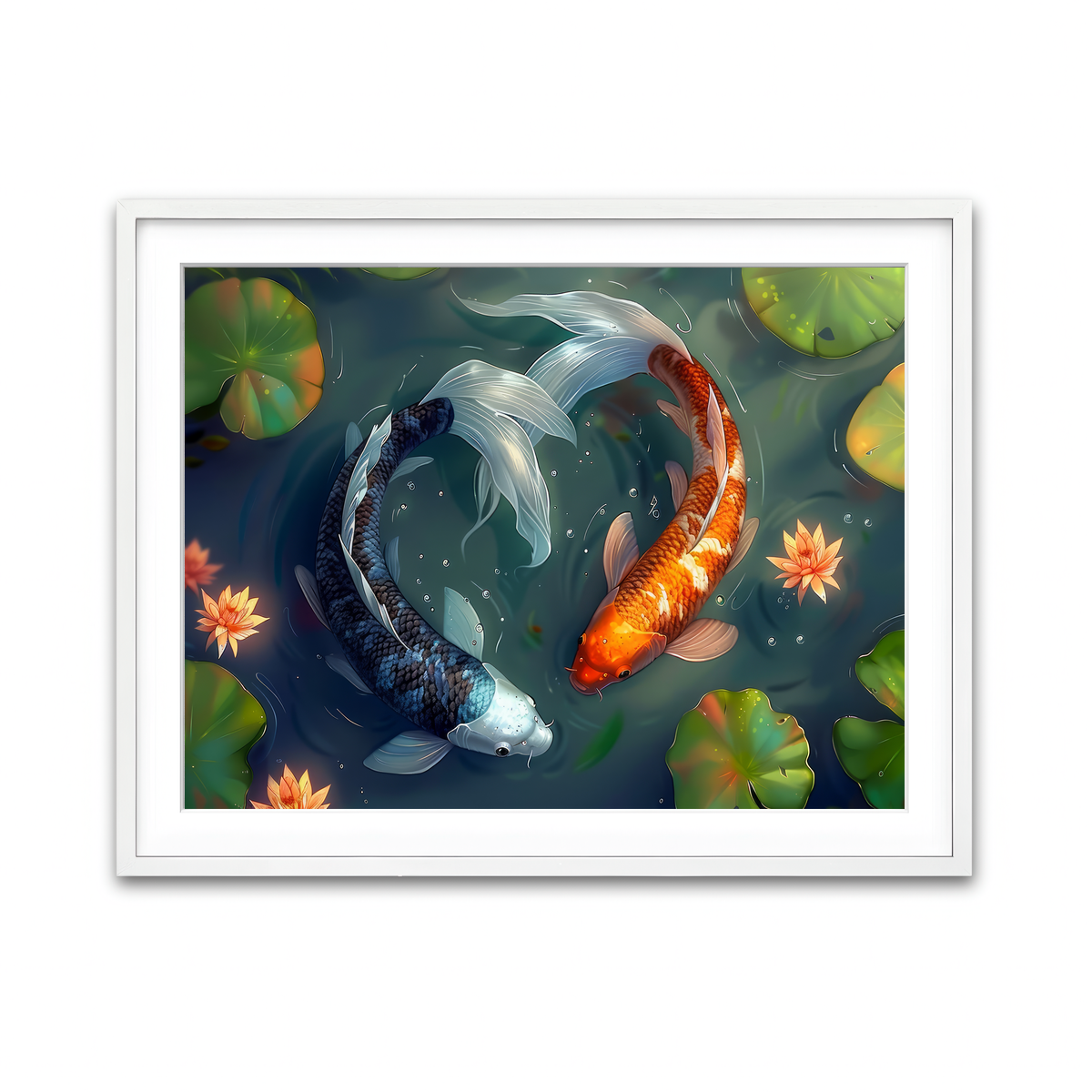 Framed Print 4x3 White
