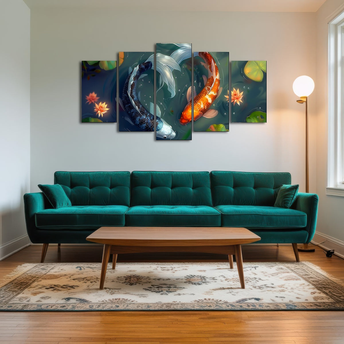 AUTO-MOCKUP ROOM | Yin and Yang Koi Fish