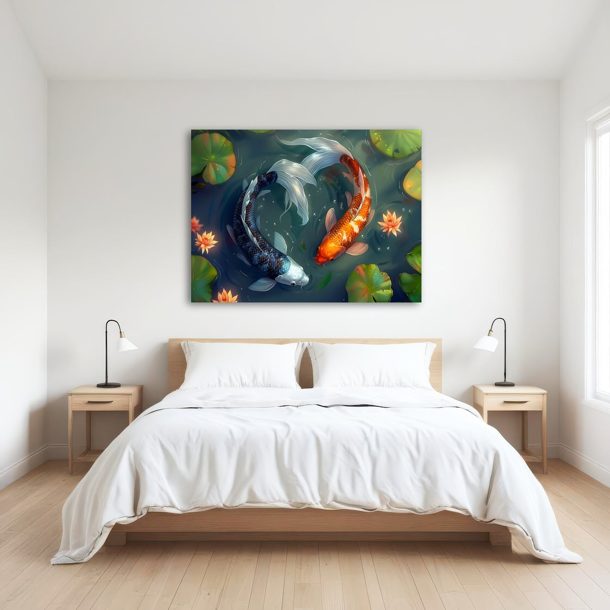 AUTO-MOCKUP ROOM | Yin and Yang Koi Fish