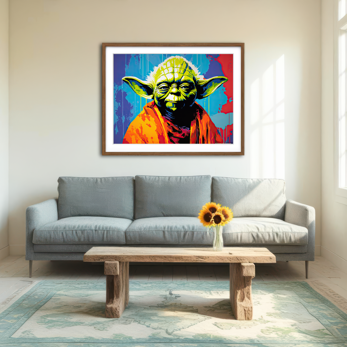 AUTO-MOCKUP ROOM | Yoda Wall Art