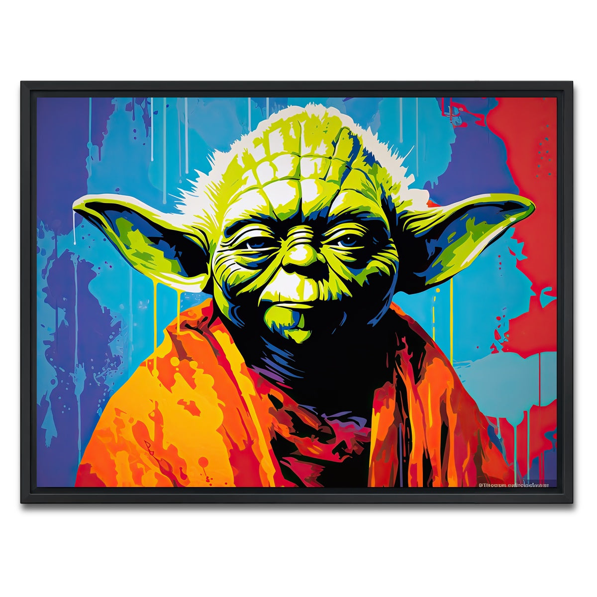 AUTO-MOCKUP WHITE | Yoda | 1 Piece | Black Framed Canvas | group=4x3