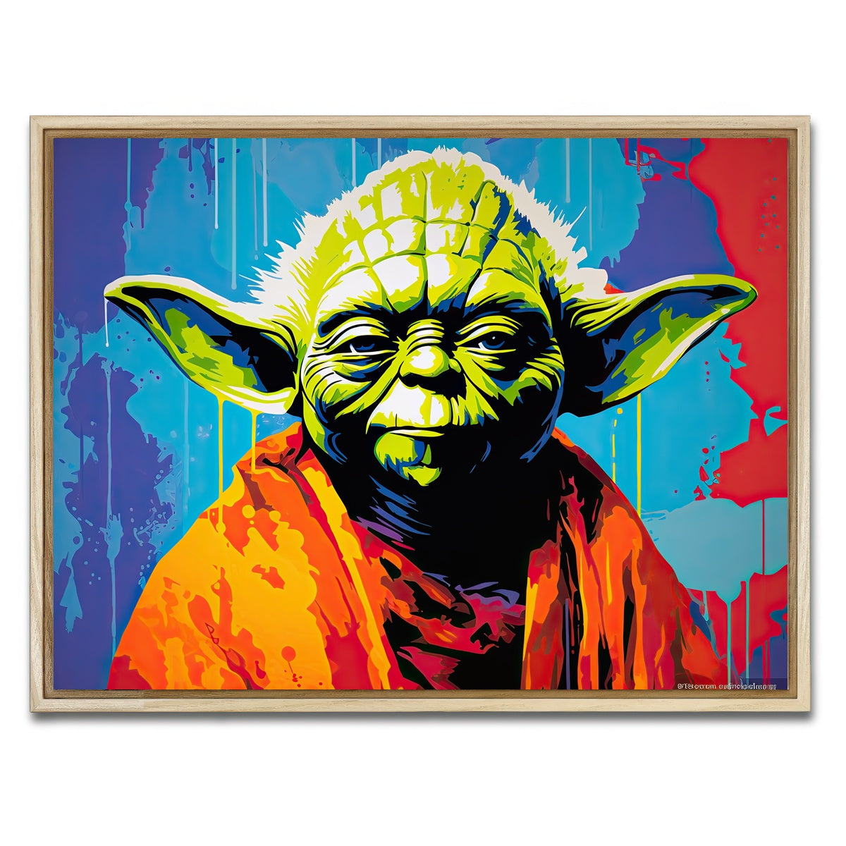 AUTO-MOCKUP WHITE | Yoda | 1 Piece | Natural Framed Canvas | group=4x3