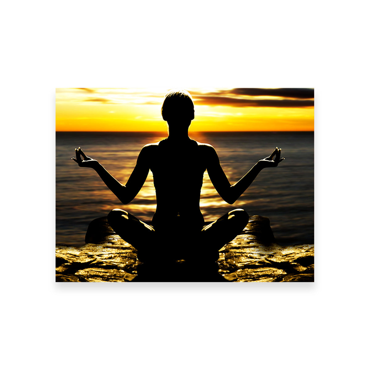 Yoga Silhouette Wall Art