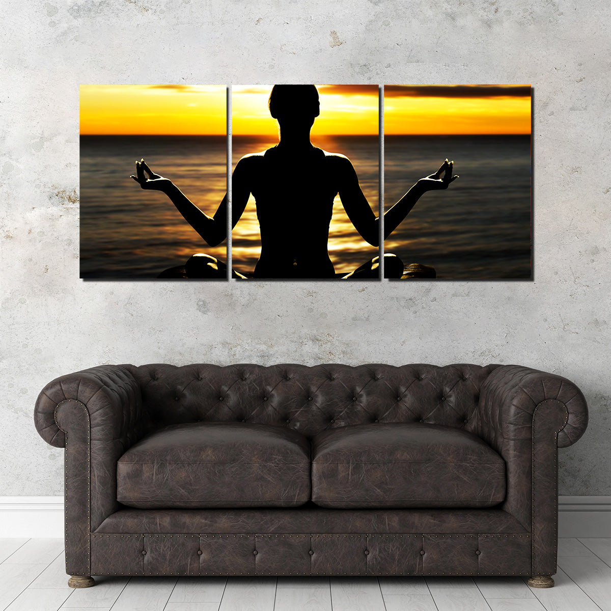 Yoga Silhouette Wall Art