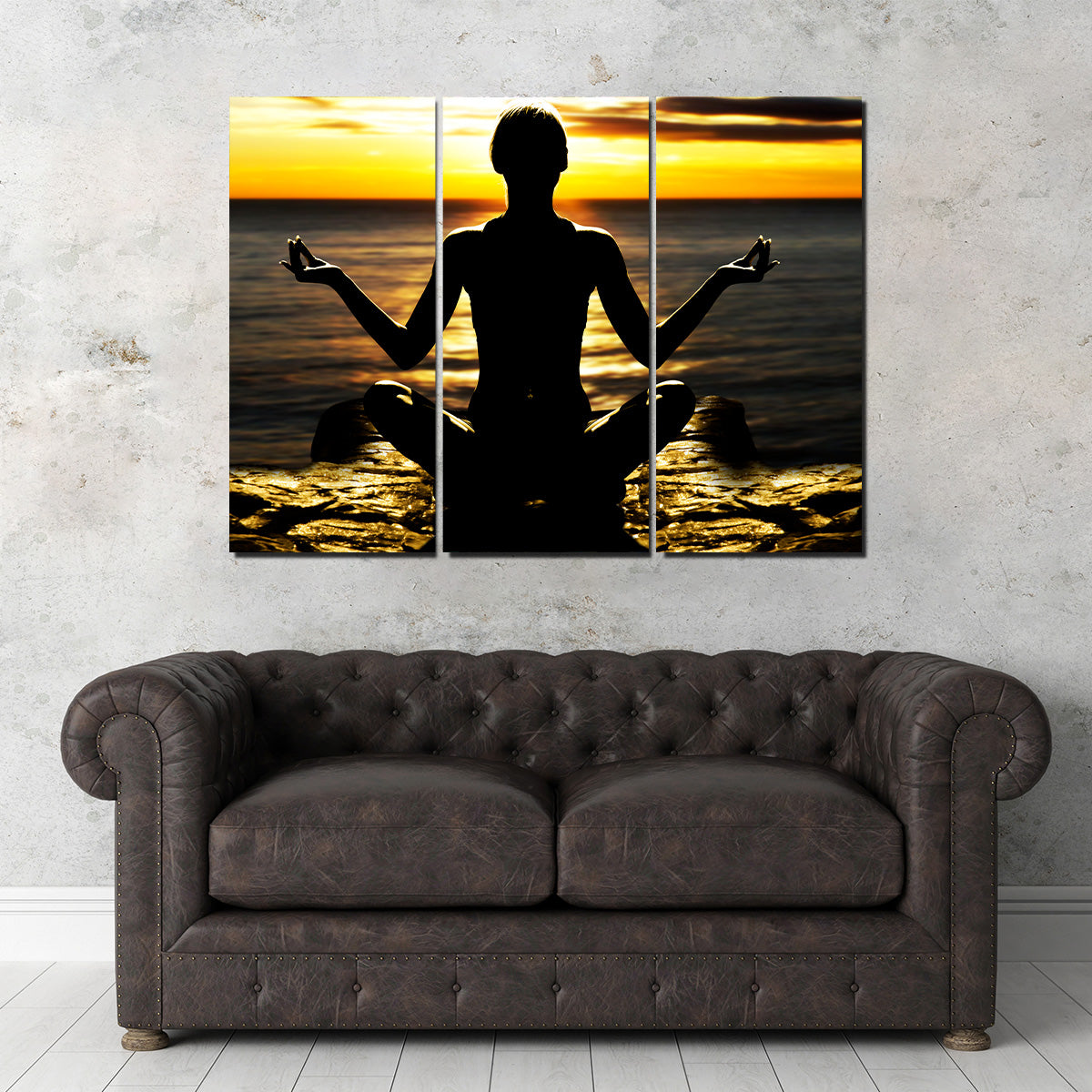 Yoga Silhouette Wall Art