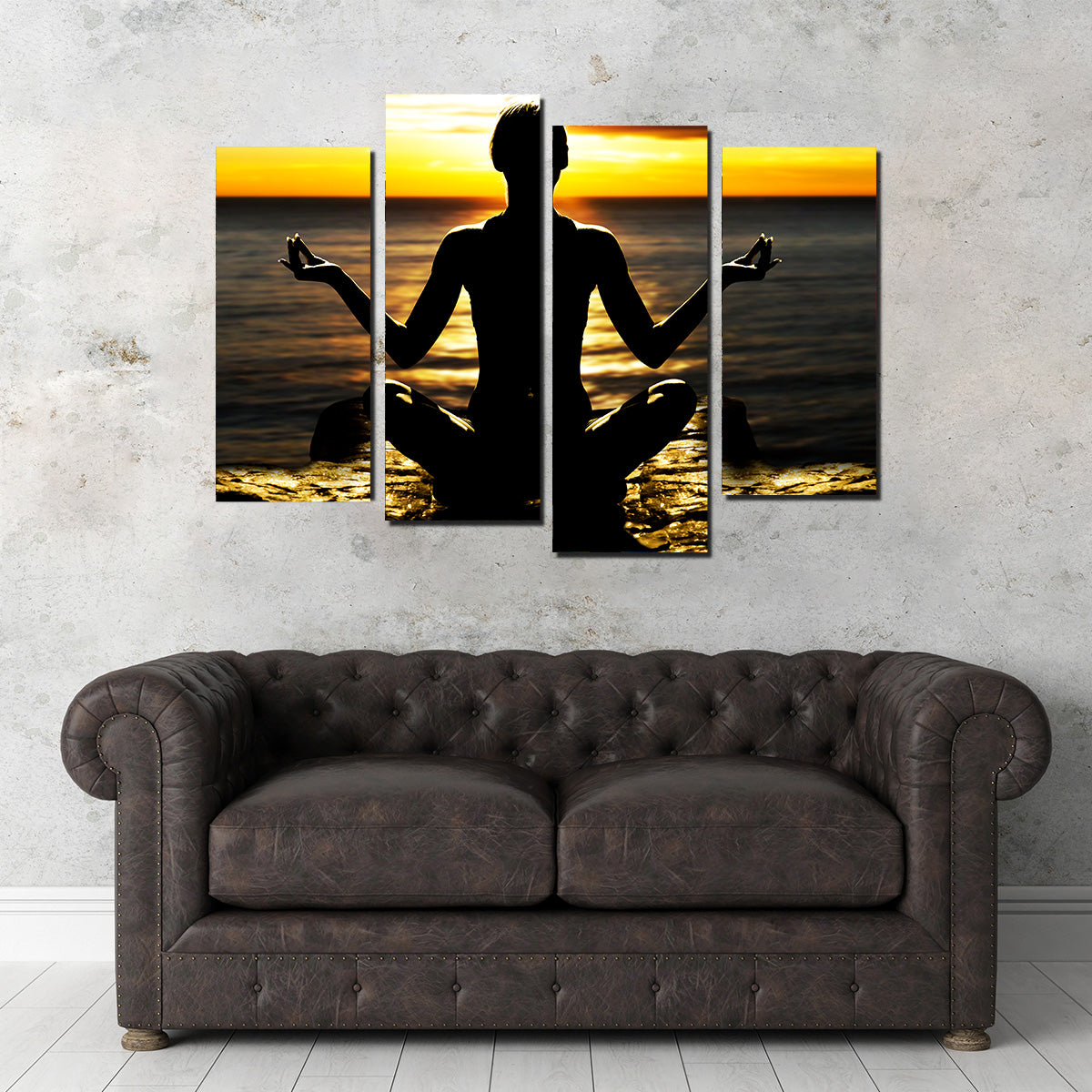 Yoga Silhouette Wall Art