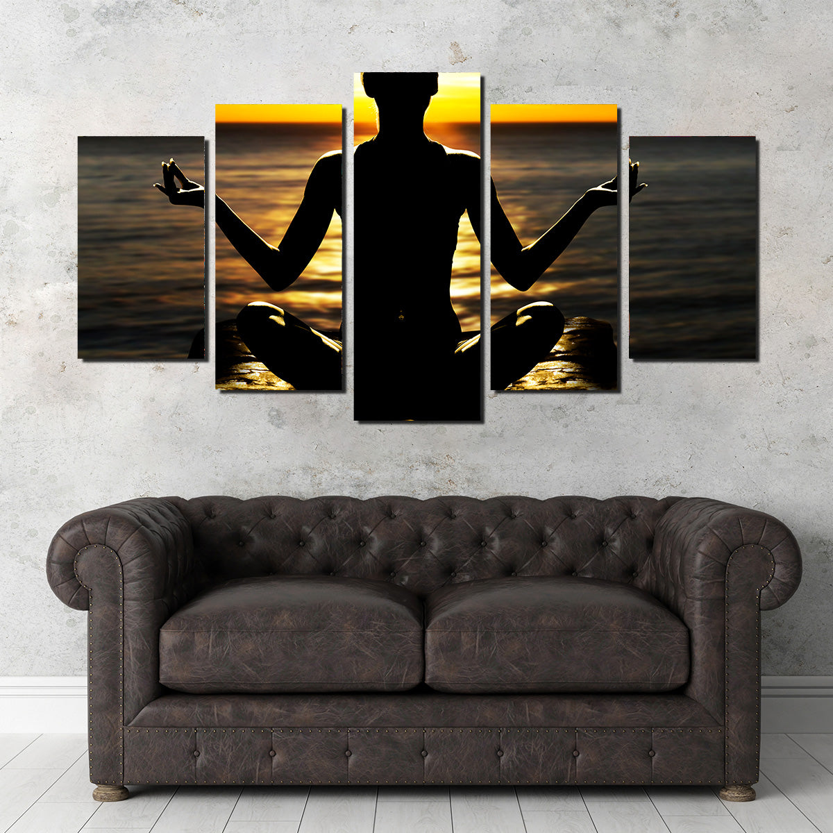 Yoga Silhouette Wall Art