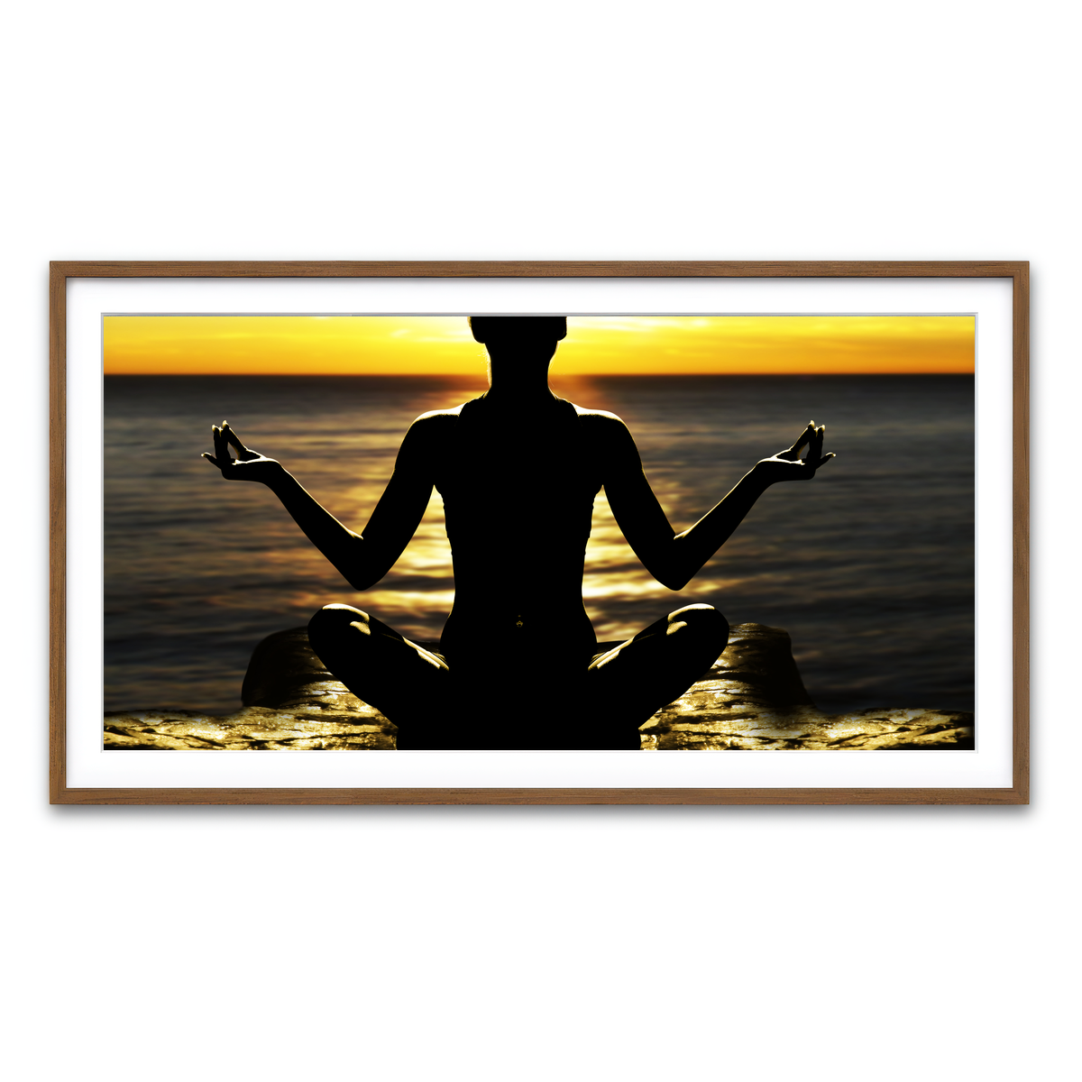 Framed Print 2x1 Walnut